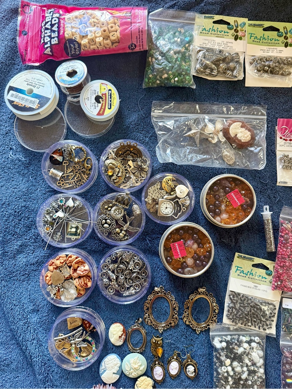 Large Jewelry Making Supplies & Beading Lot – Estate Find – 4 lbs 11.9 oz - Picture 2 of 16